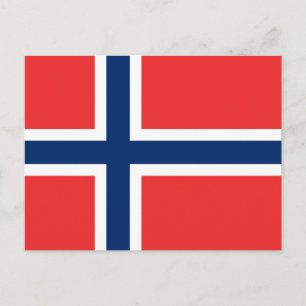 Postal Bandera noruega (Noruega)