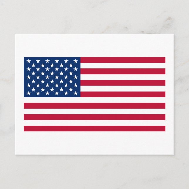 Postal Bandera Oficial Americana (Anverso)