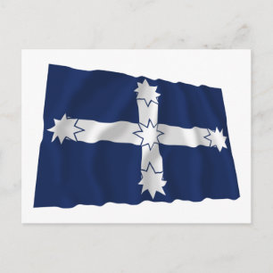 Postal Bandera ondeada de Eureka Stockade