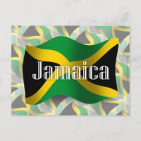 Bandera ondeada de Jamaica