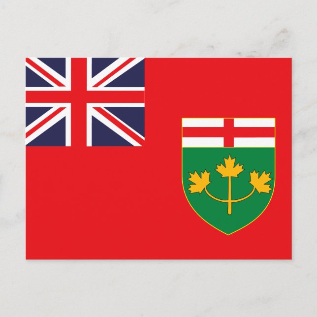 POSTAL BANDERA ONTARIO (Anverso)