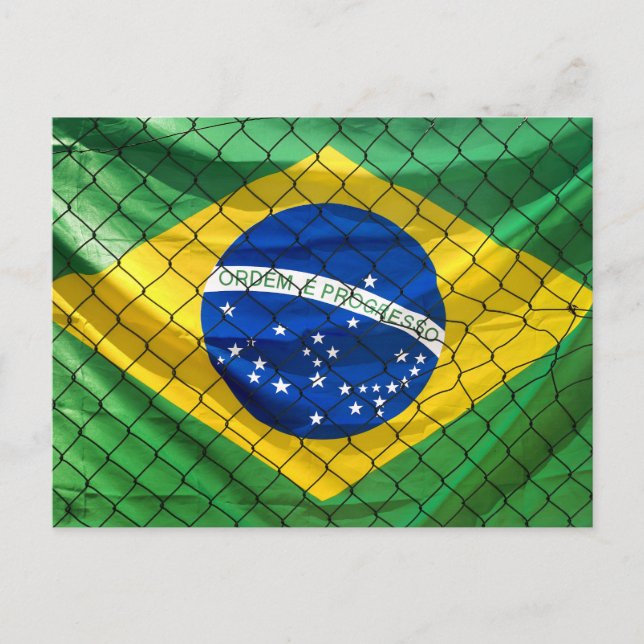Postal Bandera Ordem e Progresso de Brasil (Anverso)