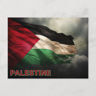 Postal Bandera palestina