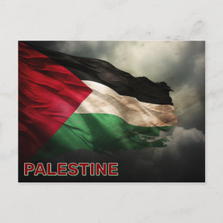 Postal Bandera palestina