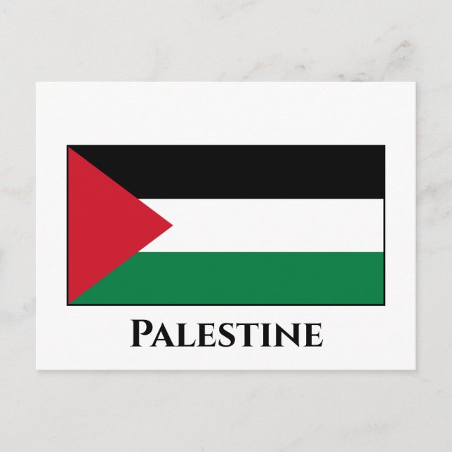 Postal Bandera palestina (palestina) (Anverso)