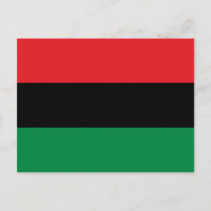 Postal Bandera Panafricana de la UNIA