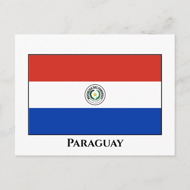 Postal Bandera paraguaya (Anverso)