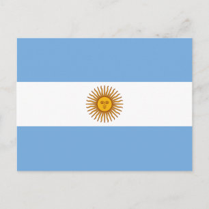 Postal Bandera Patriótica Argentina
