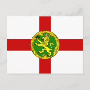 Postal Bandera Patriótica de Alderney