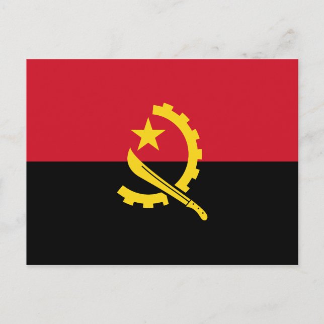 Postal Bandera Patriótica de Angola (Anverso)