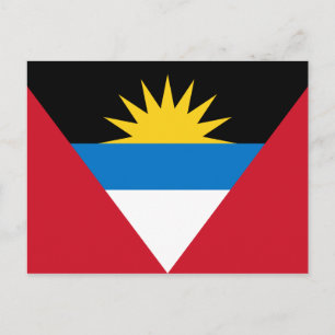 Postal Bandera Patriótica de Antigua y Barbuda