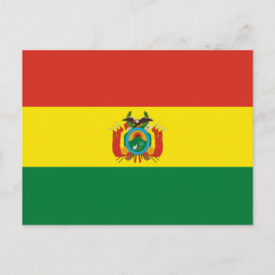 Postal Bandera Patriótica de Bolivia