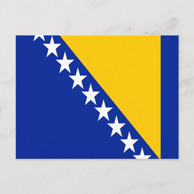 Postal Bandera patriótica de Bosnia y Herzegovina (Anverso)