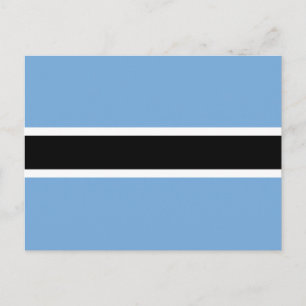 Postal Bandera patriótica de Botsuana