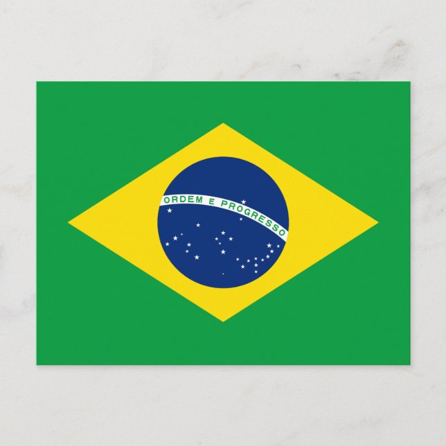 Postal Bandera Patriótica de Brasil (Anverso)