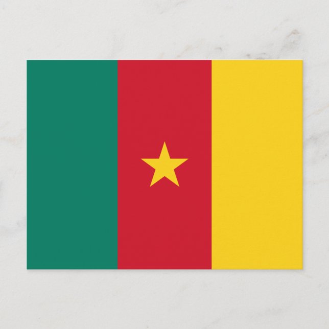Postal Bandera patriótica de Camerún (Anverso)