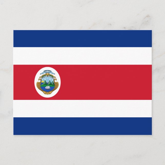 Postal Bandera Patriótica de Costa Rica (Anverso)