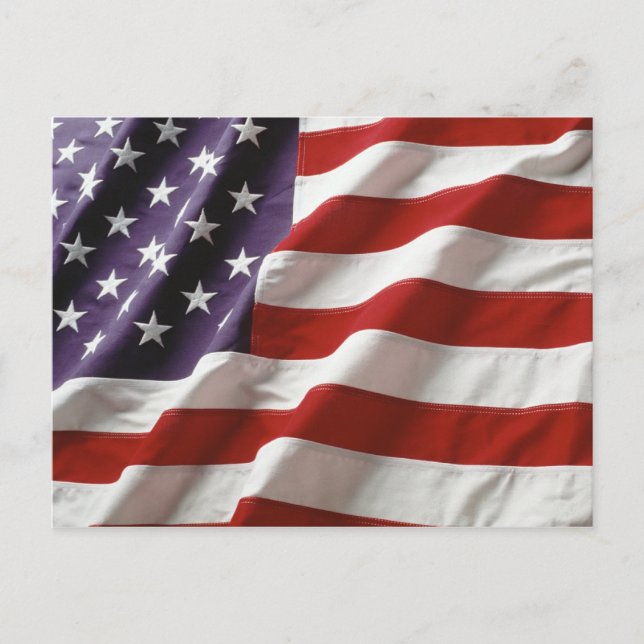 Postal Bandera Patriótica de Estados Unidos - Bandera Ame (Anverso)