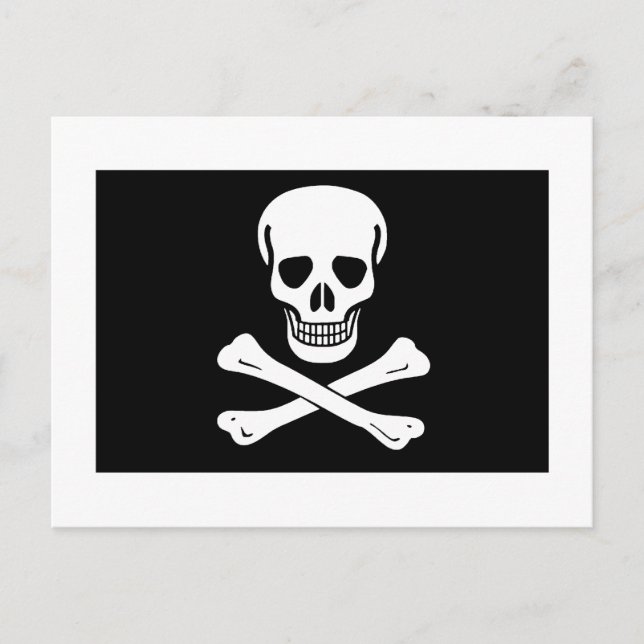 Postal Bandera pirata (Anverso)