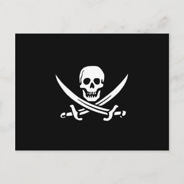 Postal Bandera pirata (Anverso)