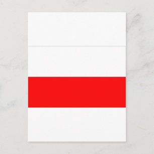 POSTAL BANDERA POLACA