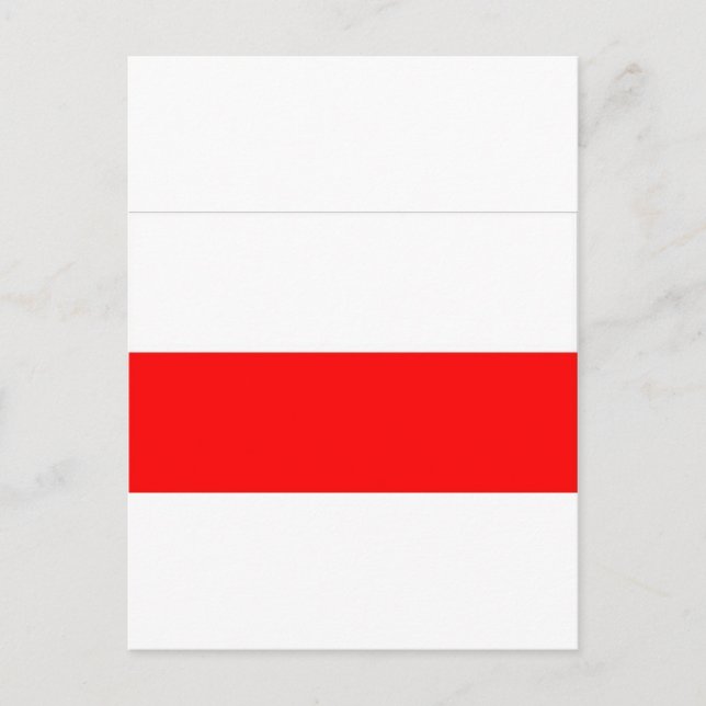POSTAL BANDERA POLACA (Anverso)