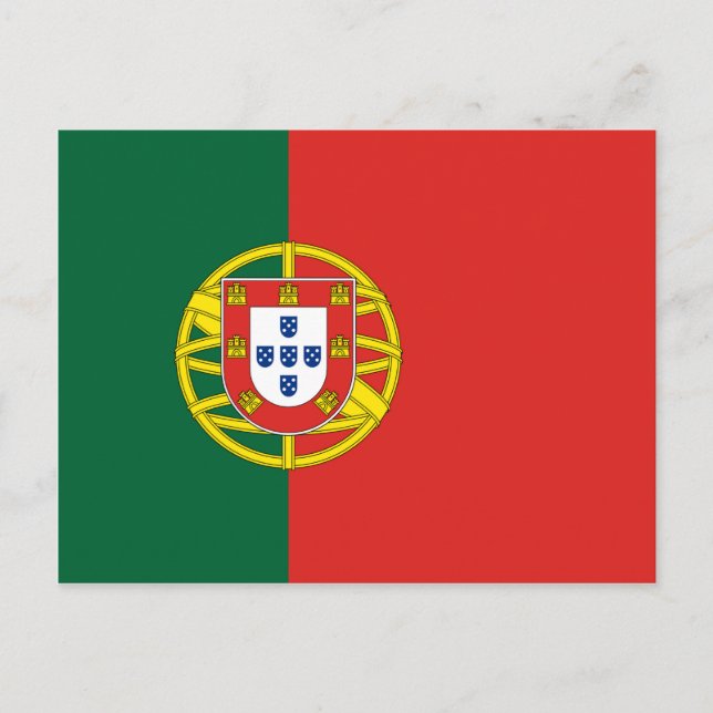 Postal Bandera portuguesa (Anverso)