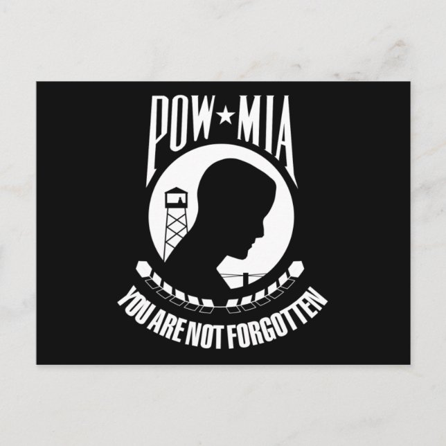 Postal Bandera POW MIA (Anverso)