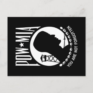 Postal Bandera POW MIA: Soldados desaparecidos de la Guer