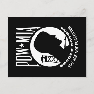 Postal Bandera POW MIA: Soldados desaparecidos de la guer