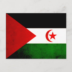 Postal Bandera saharaui moderna de Edgy