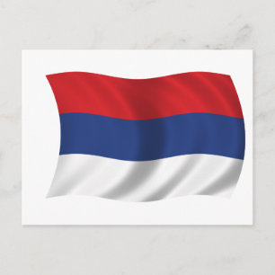 Postal Bandera serbia