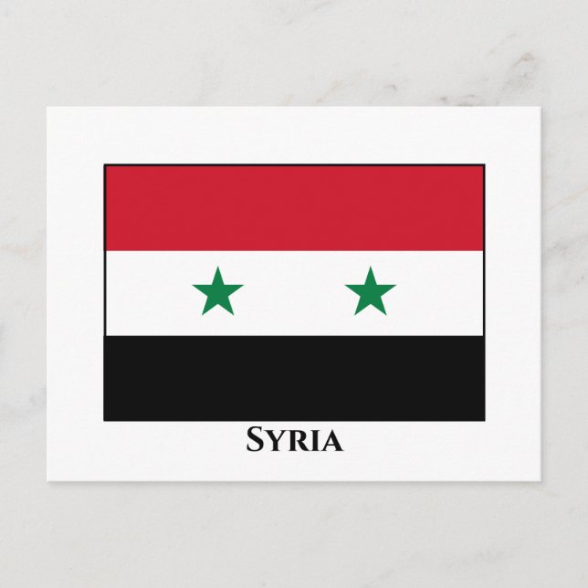 Postal Bandera siria (siria) (Anverso)