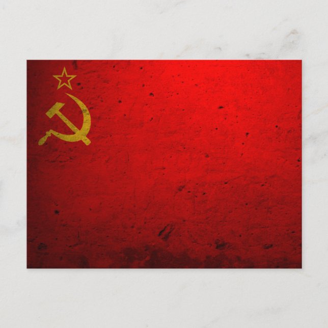 Postal Bandera soviética (Anverso)