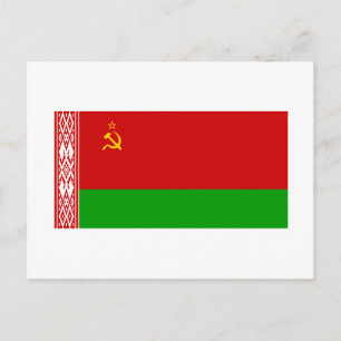 Postal Bandera SSR bielorusina