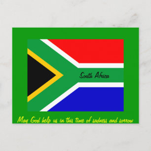 Postal Bandera sudafricana de Nelson Mandela