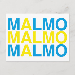 Postal Bandera sueca MALMO