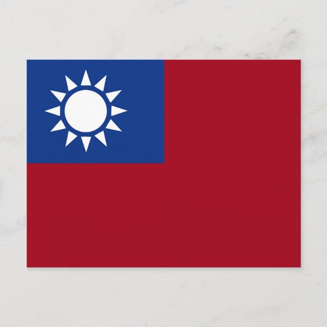 Postal Bandera taiwanesa (Anverso)