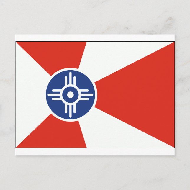 Postal Bandera TIC de Wichita Kansas (Anverso)