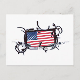 Postal Bandera Tribal USA Postcard