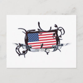 Postal Bandera Tribal USA Postcard