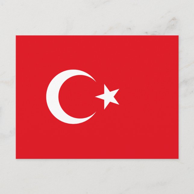 Postal Bandera turca (Turquía) (Anverso)