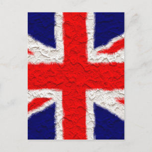 Postal bandera Union Jack país nacional
