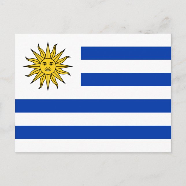 Postal bandera uruguay (Anverso)