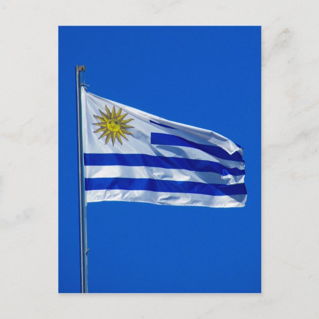 Postal bandera uruguay (Anverso)