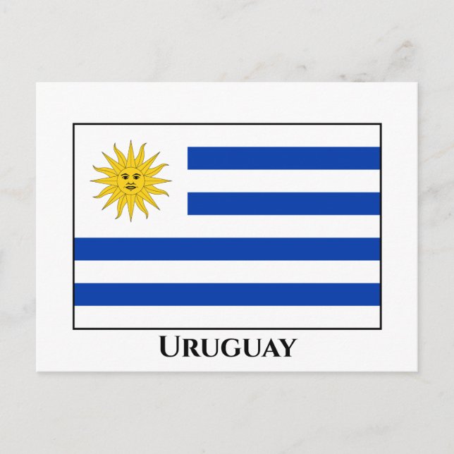 Postal Bandera uruguaya (Anverso)