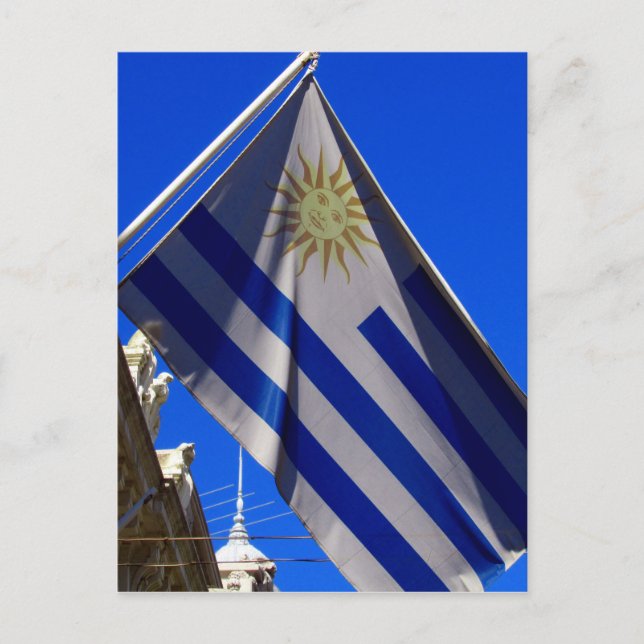 Postal bandera uruguaya (Anverso)