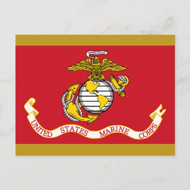 Postal Bandera USMC (Anverso)