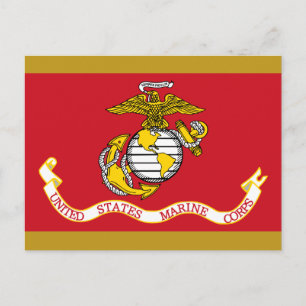 Postal Bandera USMC