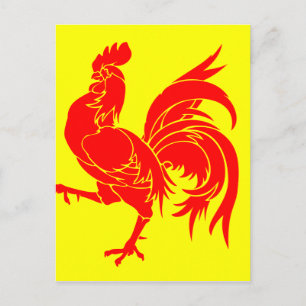 Postal Bandera valona (Bélgica) - Drapeau de la Wallonie